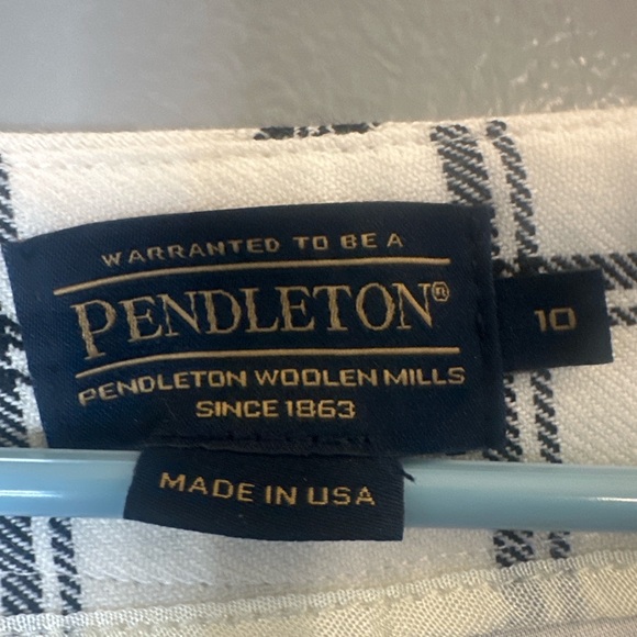 Pendleton 100% Virgin Wool Windowpane Trousers USA Size 10 Classic Preppy Pants - Picture 5 of 8